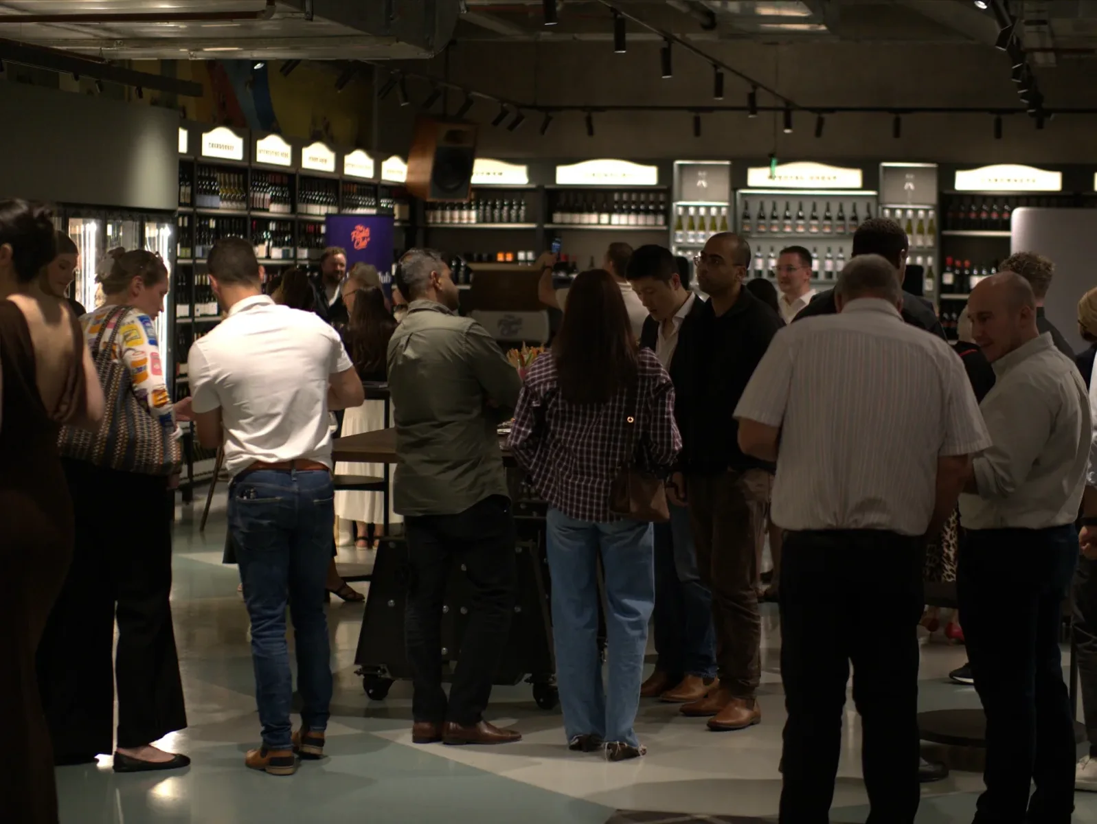 Flights Club members enjoying a wine evening together